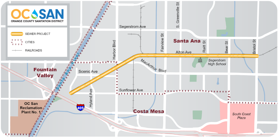 1-23 Santa Ana Trunk Project Map
